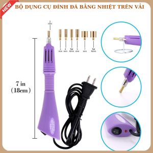COMBO BỘ DỤNG CỤ ĐÍNH ĐÁ BẰNG NHIỆT TRÊN VẢI may mặc