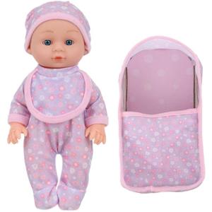 Realistic Baby Doll For Toddler Soft Vinyls Reborns Toy with Clothing and Sleepbag Interactiv Comfort Sleep Toy 10inch