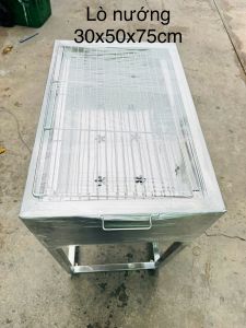 Lò nướng hộp inox chân đứng VŨ KHẢI kích thước 30cmx50cm40cmx60cm50cmx80cm. Chân đứng cao 75cm