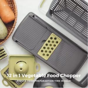 Homlly 12 in 1 Vegetable Food Chopper