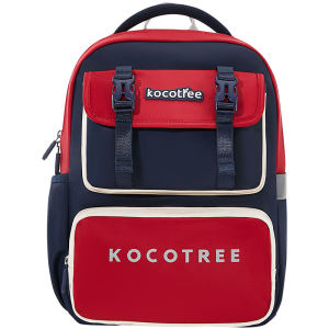 Kocotree New Childrens Schoolbags Lightweight Anti-gravity Contrast Design Spine Protection Burden-Reducing Load-Reducing Double Buckle Backpacks for Primary School KQ22152
