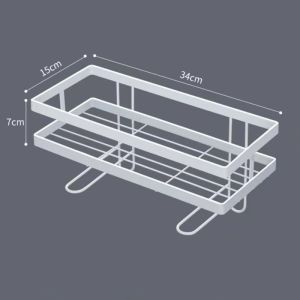 Toilet Storage Rack Toilet Storage Shelf Toiletries Storage Wall Puncher Free Corner Rack Bathroom Shelve Shampoo Shower Shelf Holder Toilet Storage Organizer Bathroom Accessories rak tandas 厕所置物架