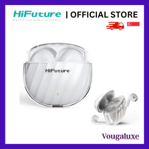 HiFuture FlyBuds3 White ENC Enabled Bluetooth 5.3 IPX5 Touch Control 6+24hours Play time Type C 13MM Driver