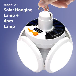 Football Solar Light LED Lamps Emergency USB Foldable Led Bulb Cable USB Rechargeable Outdoor Waterproof Camping Light