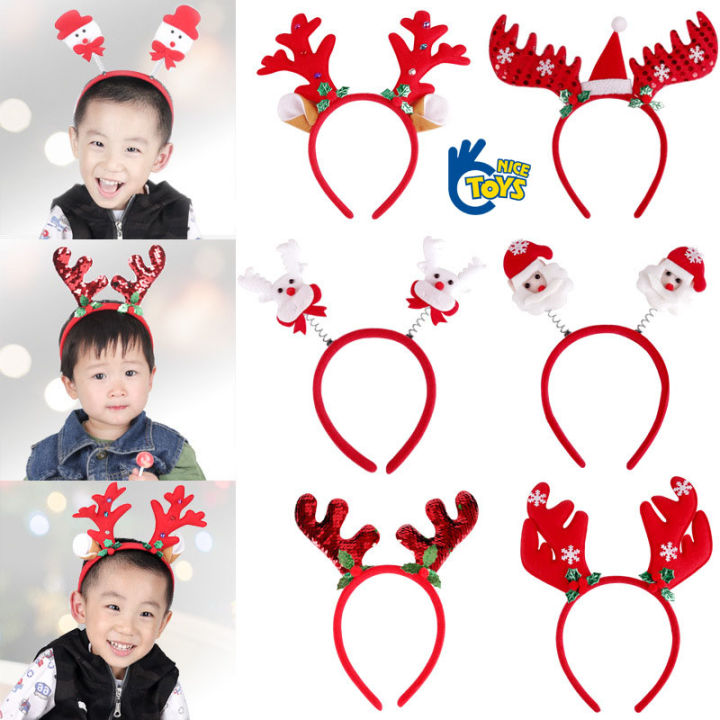 Bờm Noel Hình Tuần Lộc, Ông Già Noel - Cài Tóc Băng Đô Sừng Hươu Dễ ...