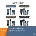 KAHF Face Care 4 Pcs Package Indonesia / Paket Wajah Pria Isi 4 Pcs / Brightening / Anti Acne & Oily / Anti Dark Spot / Anti Comedo / Mencerahkan / Jerawat Berminyak / Noda Hitam / Komedo / Wash Spray Toning Serum Sunscreen / Skincare Series / Bundle Set. 