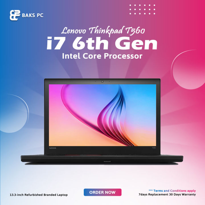 Lenovo Thinkpad T560 Notebook Laptop • i7 6th Gen Ghz • 8gb