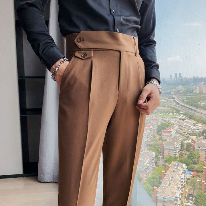 BYATA MENS STYLE Men's Italian Cut Fabric Trousers - Trendyol