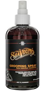 Suavecito Grooming Non-Aerosol Hairspray for Men - 8 oz - Classic Barber Scent Medium Shine Strong Hold Hair Spray - Works on all Hair Types & Textures