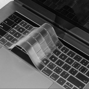 Silicone Keyboard Protector Cover For New Macbook Air M1 Pro M1 / Macbook Pro 13.3 /Macbook Pro14.2 M1 M2 M3/Macbook Pro 15.4 / Macbook Pro 16 inch Flexible Utra Thin Clear TPU Silicone Keyboard Cover Skin