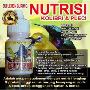 BMW SUPLEMEN NUTRISI BURUNG 10ml Suplement Vitamin Burung Colibri dan Pleci