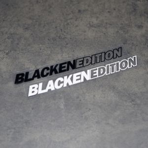 Blacken Edition Sticker for Motorcycle Waterproof Stickers Blacked Blackout Midnight Limited Edition Motor Decals Vinyl Decal