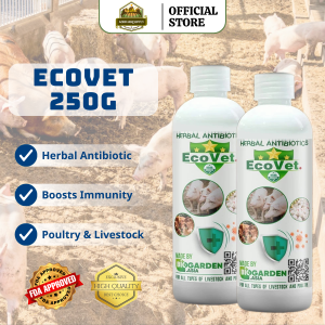 Ecovet 250G Herbal Antibiotic for Poultry & Livestock – Natural Herbal Formula to Support Digestion Immunity & Disease Resistance