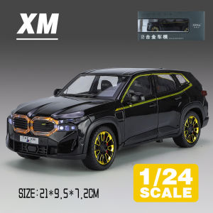 LEO 1:24 BMW XM SUV Metal Diecast โมเดล รถอัลลอยด์รถยนต์ของเล่นคอลเลกชันของขวัญสําหรับเด็กชายสาว ของเล่นเด็ก