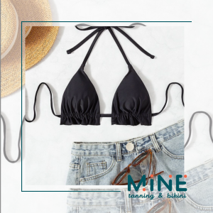 Bikini basic Áo lẻ bikini 2 mảnh viền lá sen viền nhúng tam giác