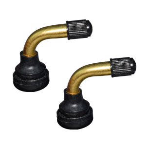 1 Pair Tyre Valves Stem with Caps PVR40 50 60 70 Tire Valves Stem for Motorcycle Scooter Tubeless Tires 90 Degree Bent