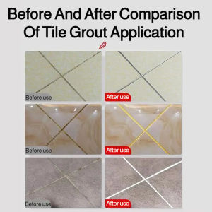 ✨ Repair Pen Filler Marker For Fast Efficient Silver Deep Yellow Tile Seam Filling Simple Durable Timesaving For Renovation 瓷砖美缝笔