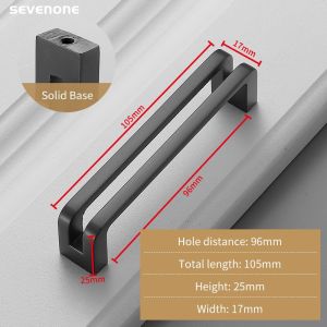 Zinc Alloy Gray /Nickle Cabinet Handles Solid Drawer Knobs Kitchen Cupboard Door Pulls Furniture Handle Cabinet Hardware