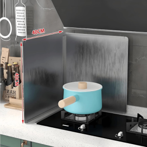 Tấm Chắn Dầu Inox 304 Chống Gỉ Tấm Dụng Cụ Chắn Dầu & Chắn Gió Cho Bếp Ga Bằng Inox 304