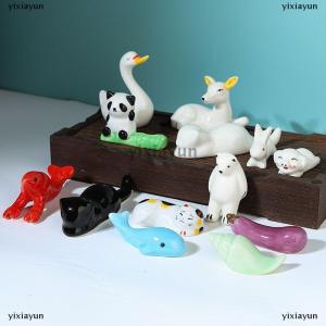 [COD] yixiayun Cute Animal Paint Brush Pen Holder Writing Brush Holder Chinese Calligraphy Pen Holder Home Mini Cute Small Ornaments s Chopstick Holder Ornament