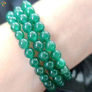 Collection Grade Sparkling Green / Green Strawberry Quartz Bracelet