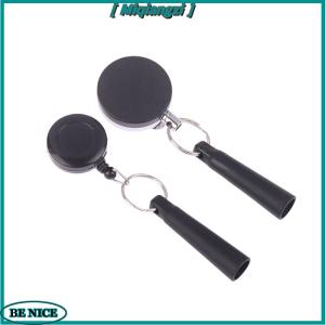 [miqiangzi] Camping Heavy Duty Retractable Pen Cap Pull Keychain Holder Reel Carpenter Pencils Anti Lost Rope Key Ring Chain Belt Clip