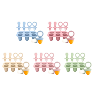 6 Cavity Teething Ice Cubes Tray For Infants And Ice Creams Maker Silicone Molds Dishwasher Safe Baby Teether Soothing Tool