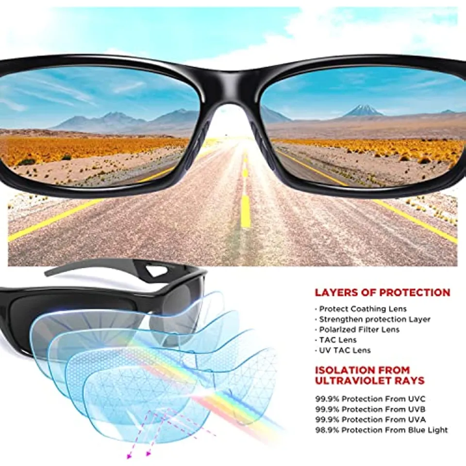 Dalwa Photochromic Fishing Polarized Sunglasses Men's Driving