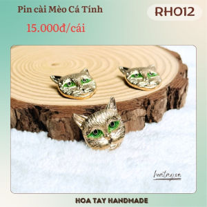 Pin Cài Hình Mèo Cá Tính RH012– Ánh Nhìn Mê Hoặc Chất Riêng Độc Đáo