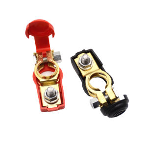 ขั้วแบต ขั้วแบตทองเหลือง ปลดง่าย ป้องกันไฟรั่ว สวิตช์ปิด - เปิด ขั้วแบตรถยนต์ ขั้วแบตเตอรี่ ขั้วแบตเตอรี่รถยนต์ทองเหลือง