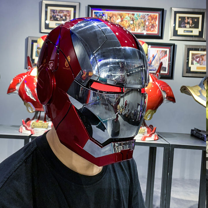 AutoKing Jarvis Iron Man MK5 helmet is wearable, deformable, voice ...