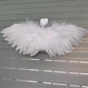 LUQIU Easter Wing  Props Hanging Ornements Mini Feather Doll Clothes Wing Valentines Day Angel Wing