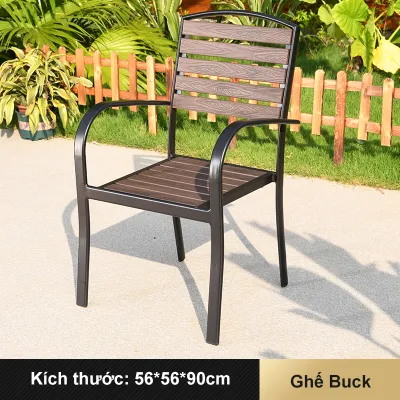 BMZAR Ghế nan lá sắt siêu bền Ghế khung hợp kim sắt dày sơn tĩnh điện ghế cafe ghế camping chắc lưng
