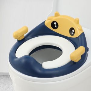 Aoduoyaya Childrens Toilet Set:Baby Learns To Use The Toilet IndependentlyPU Comfortable Seat CushionChildrens Toilet Seat