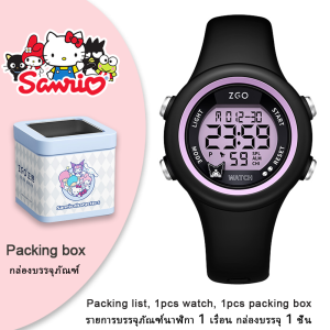 (With Box/40.2mm)100% Authentic Sanrio Kuromi Watch for Kids Girls with Backlight Waterproof Watches Digital Watch for Kids Boys Kids Watch 879 Birthday Gift