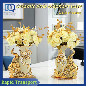 European style elephant ceramic vases living rooms decorations flower arrangements creative indoor furnishings