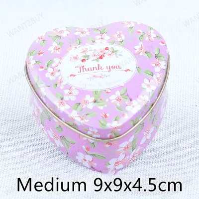 3 Size Love Heart Shaped Colour Tin Metal Wedding Birthday Goodies Doorgift Gift Candy Box Bekas Kotak Gula-Gula Kahwin