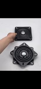 7 inch Bar Stool Swivel Plate 360° Square Rotating Swivel Plate Chair Turntable Base Automatic Rebound Stool Rotating Base Turntable Hardwares for Home Bar Office