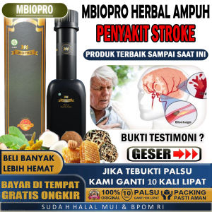 Obat Stroke Paling Ampuh Sebelah Kanan Kiri Syaraf Otak Kejepit Penyakit Struk Ringan Berat Ramuan Alami Pemulih Stroke Wajah Syaraf Stroke Kejang Stroke Lumpuh Pasca Stroke Gejala Stroke Parah Ramuan Herbal Mbiopro isi 380ML