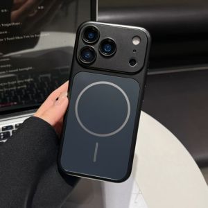 Luxury Slim Metal Color Plastic Magnetic Case For iPhone 17 Air 16 15 14 13 Pro Max For Magsafe Instantly Change To 17 Pro Cover