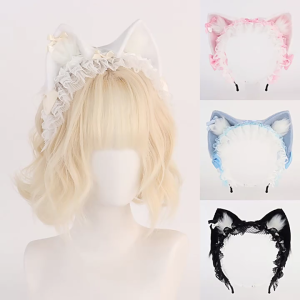 Eye Catching Animal Ear Hairband Furry Cosplays Accessory Cartoon Hairpiece Fashion Headwear For Halloween Parties
