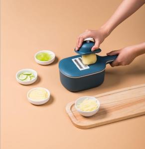 Vision Multifunction Vegetable Easy Food Chopper Carrot Potato Grater Kitchen Tools Manual Vegetable Cutter Chopper Slicer Stainless Steel Blade Easy To Install And Clean