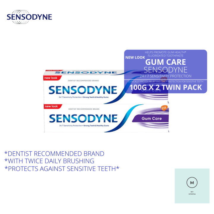 SENSODYNE TWIN PACK TOOTHPASTE SENSITIVITY PROTECTION GUM CARE