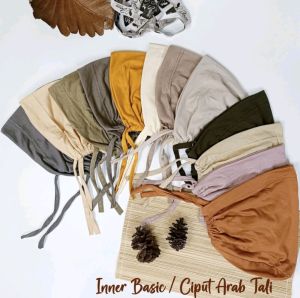 INER BASIC CIPUT TALI KAOS RAYON PREMUIM/CIPUT ARAB TALI TURKY/DALAMAN HIJAB MALAYSIA