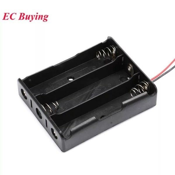 Contenitore per Batteria 18650, Scatola Portabatterie 1*18650 3.7V con Cavi