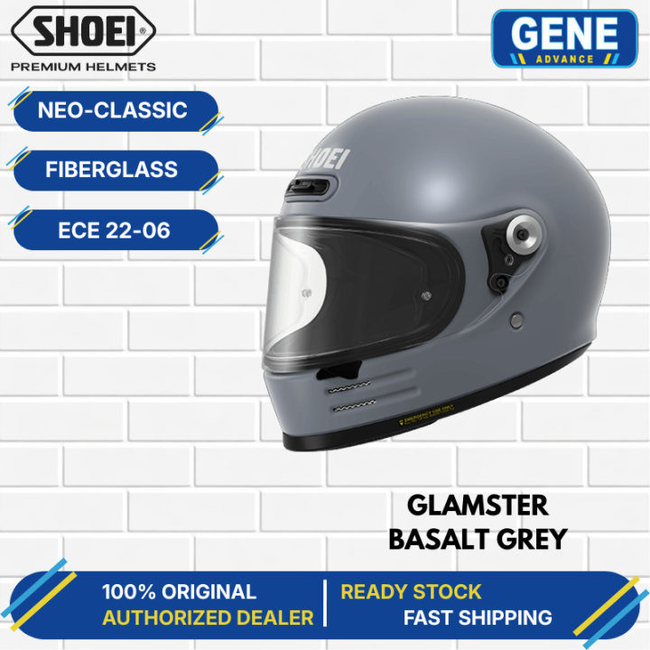 SHOEI Glamster Basalt Grey Full Face Helmet 100% Original From