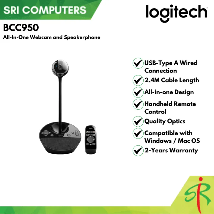 Logitech BCC950 All-In-One Webcam and Speakerphone (2-Years Warranty ...