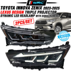 Toyota Innova Zenix 2023 - 2025 Lexus Design Triple Projector Dynamic Led Headlamp With Signal Running