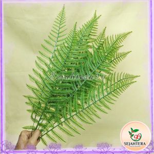Daun Pakis Gelombang - Daun Artificial - Palem plastik murah -  Daun plastik palsu artificial dekorasi termurah - import homedecor berkualitas