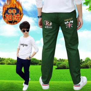 BIZOT New Fashion Letter Kids Boys Pants Trousers Casual Cotton Elastic Waist Pencil Pants For Boys Children Clothing 4-16T